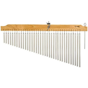 Tycoon Chinese Tree with 36 Chrome Bars and Natural Finish Wood Bar TIM-36CN