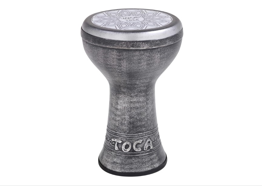 12 Jamal Silver Fiber Dumbek Toca SJDKF-12S - Image 3