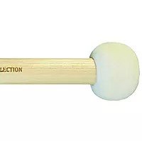 Salyers Marching Mallet Sticks for Marching Bass Drum, Extra Hard Felt Tip, White MAB1