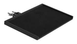 Gibraltar Mountable Accessory Table, 16 x 10, made of wood with black felt and mounting bracket. SC-GSE-MNT