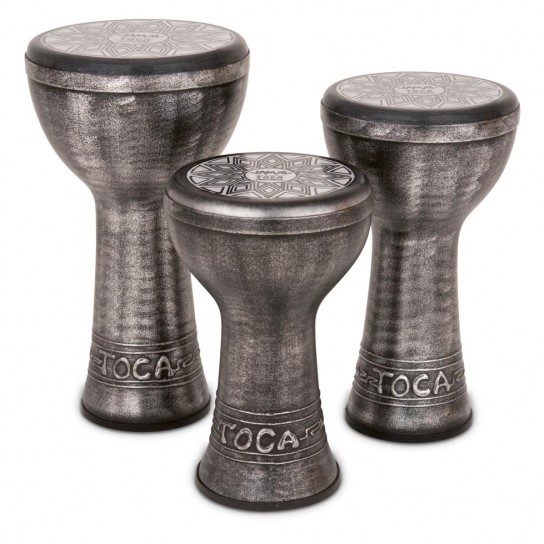 12 Jamal Silver Fiber Dumbek Toca SJDKF-12S - Image 2