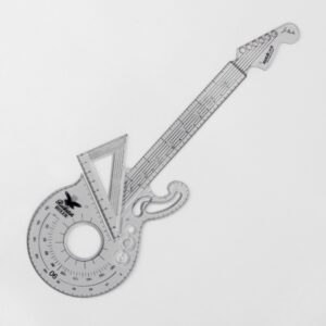 Suckuk Guitar Shaped Ruler with French Curve SK-RULEGUITAR1