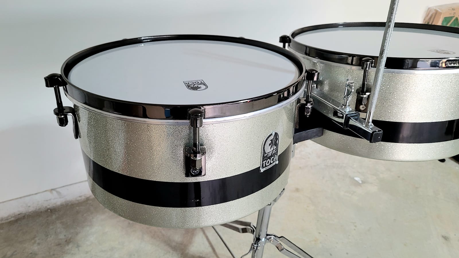 Plays Percussion Timbales Eric Velez Measurements 14 & 15 T1415-EVGG - Image 3